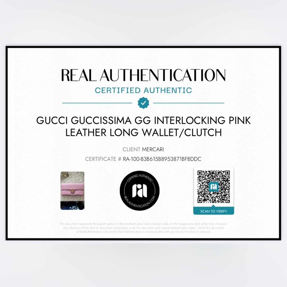 GUCCI Guccissima GG Interlocking Pink Leather Long Wallet/Clutch - Picture 16 of 16